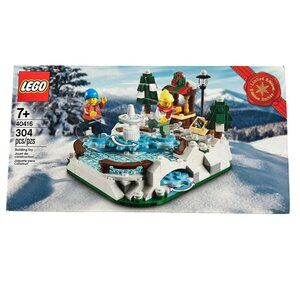 LEGO 40416 Ice Skating Rink Limited Edition Building Toy Set NIB NEW